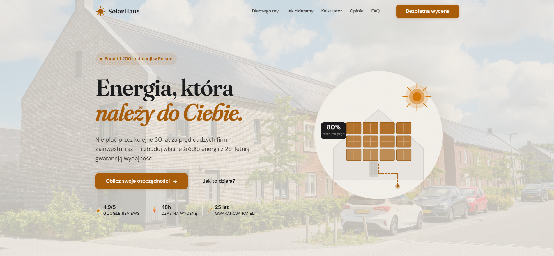 SolarHaus — strona internetowa
